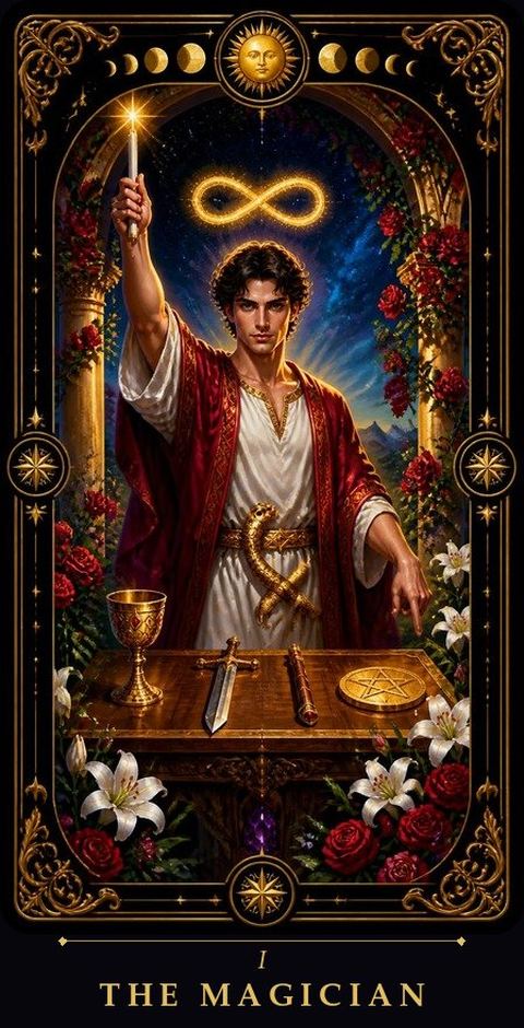 Magician tarot card