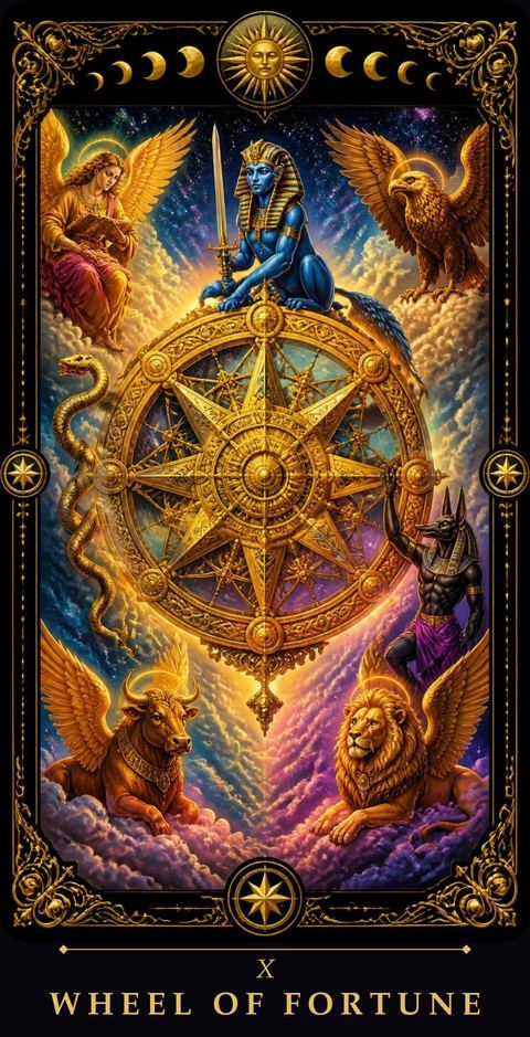 Wheel of Fortune tarot card